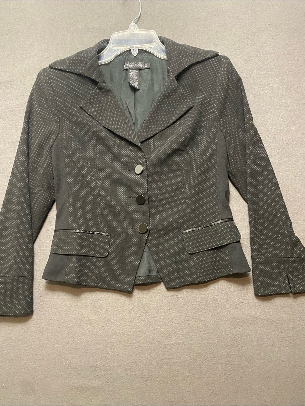 Rampage Black Textured Women's Blazer Jacket Size Medium